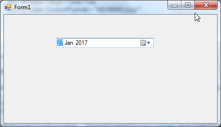 Windows Form DateTimePicker