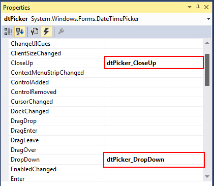 Windows Form DateTimePicker Windows Form DateTimePicker
