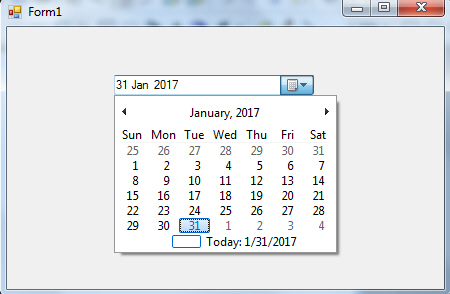 Windows Form DateTimePicker