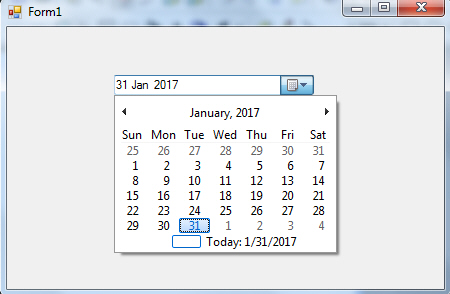 Windows Form DateTimePicker Windows Form DateTimePicker