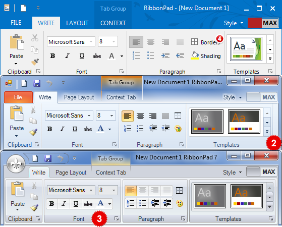 Ribbon Control