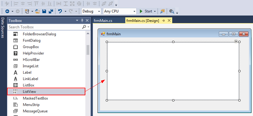 Windows Form ListView Windows Form ListView