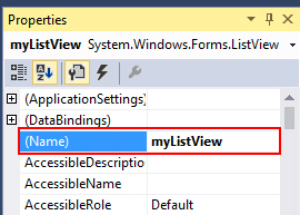 Windows Form ListView Windows Form ListView