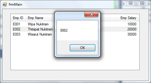 Windows Form ListView Windows Form ListView