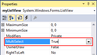 Windows Form ListView