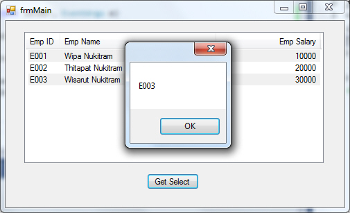 Windows Form ListView Windows Form ListView