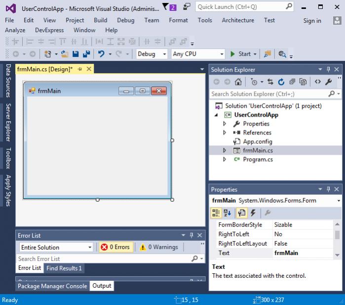 Windows Form การใช้ User Control กับ MenuStrip สร้างฟร์อมแบบแบบง่ายๆ ...