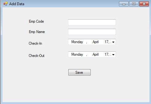 DateTimePicker Insert Database