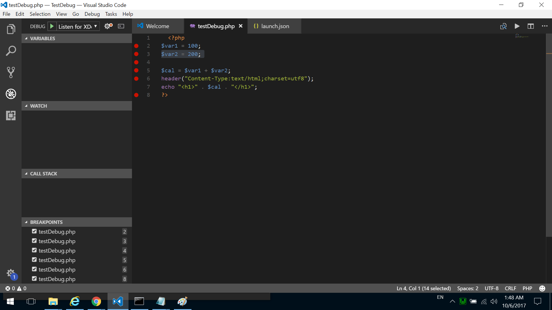 Debugging Php With Visual Studio Code And Xdebug On Windows Youtube