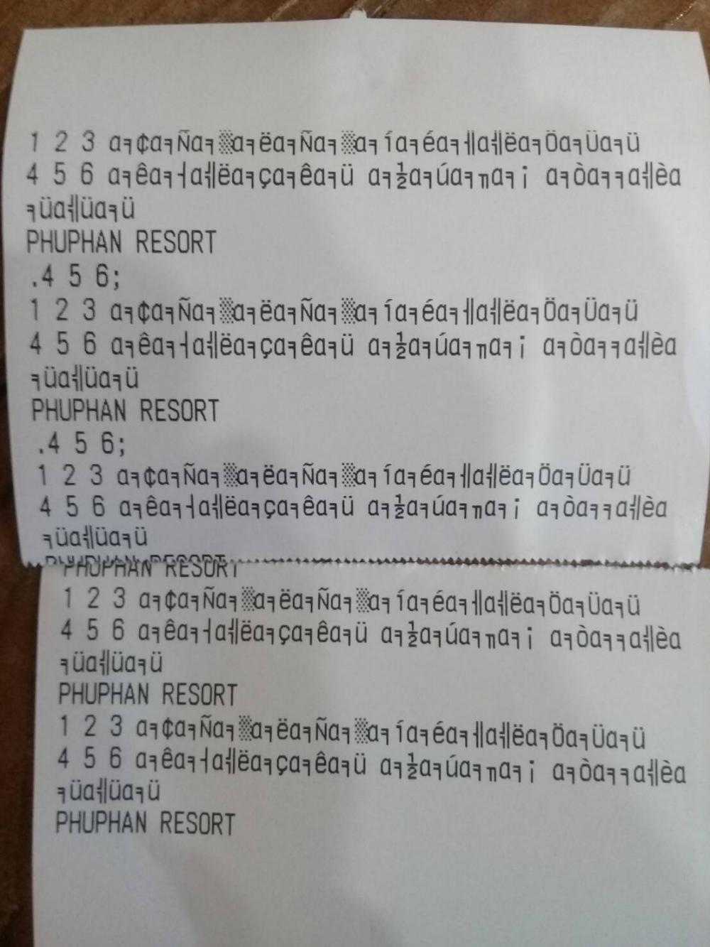 ตั้วอย่างการพิมพ์