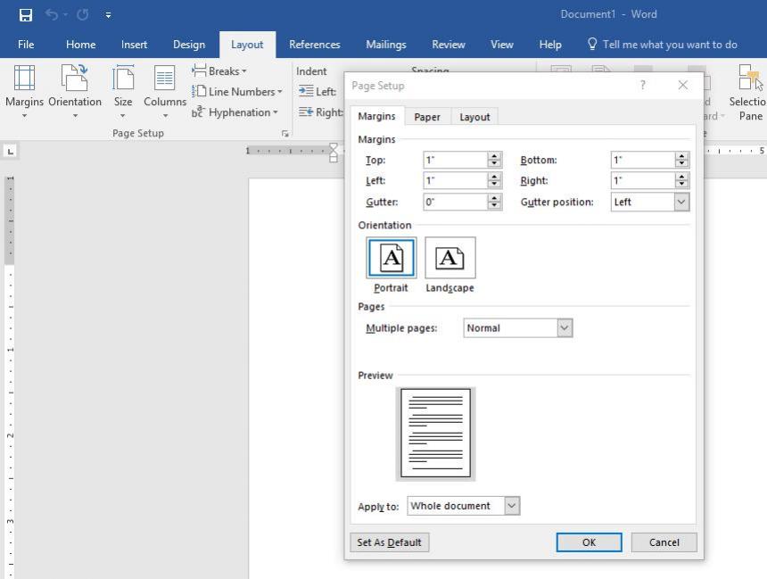 ต้องการดึงค่าที่อยู่ใน Page setup