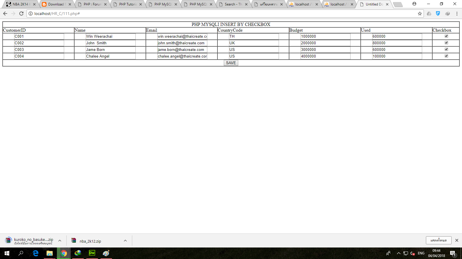 index index