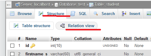 relation view relation view