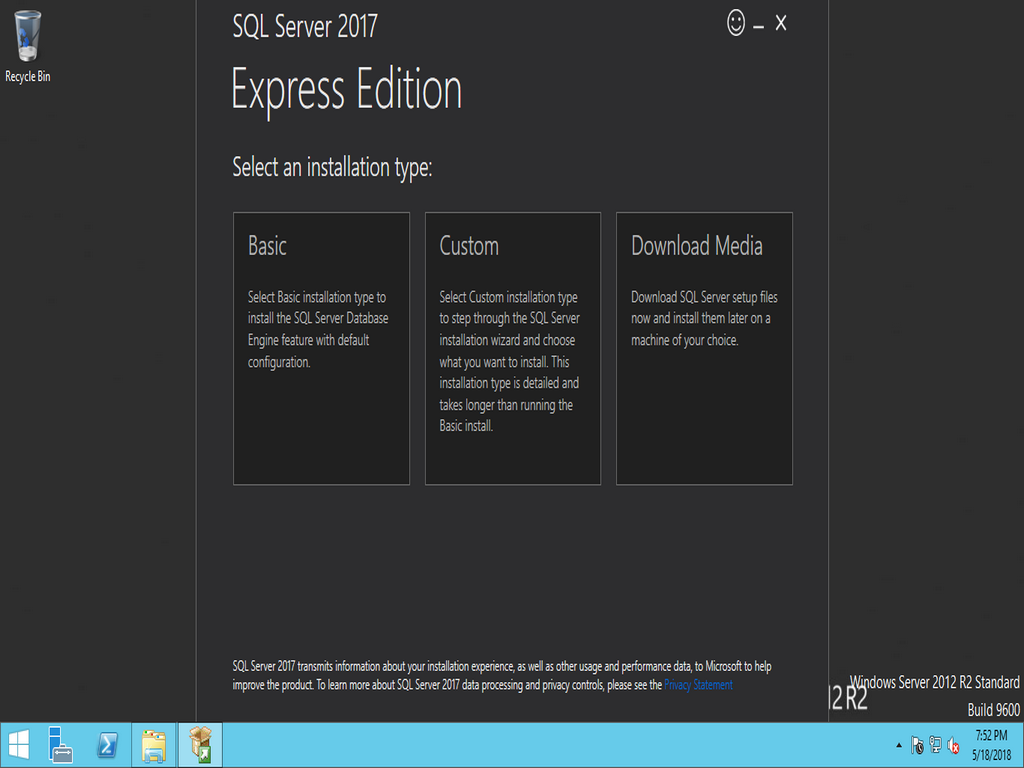 CI เชื่อมต่อ SQL SERVER Express