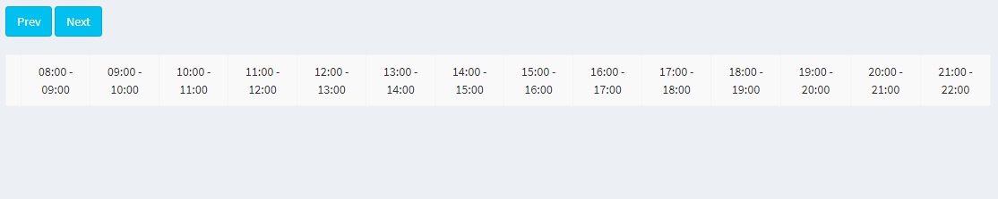 css ตารางสอน