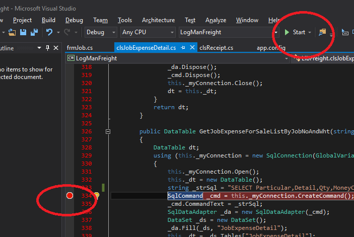 debug csharp debug csharp