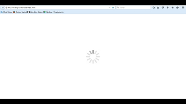 loading page