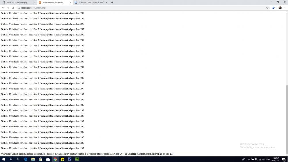 error code