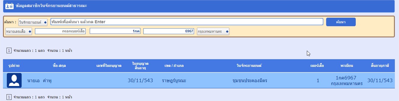 หาได้แค่ทะเบียน