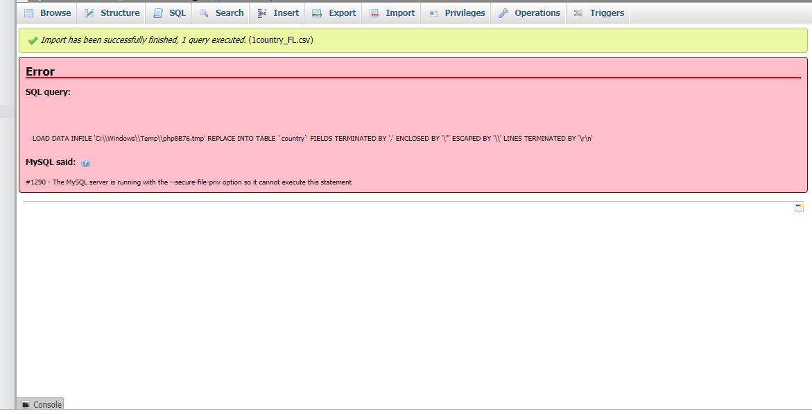 import error