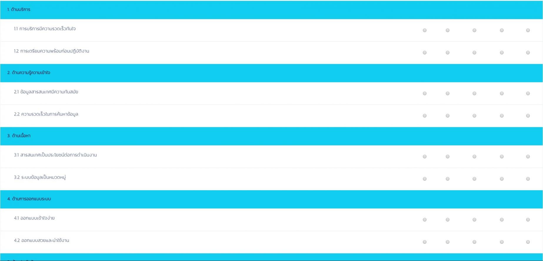 หน้าตาแบบประเมิน หน้าตาแบบประเมิน