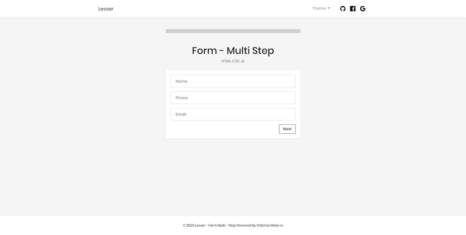 Screenshot Multi Form