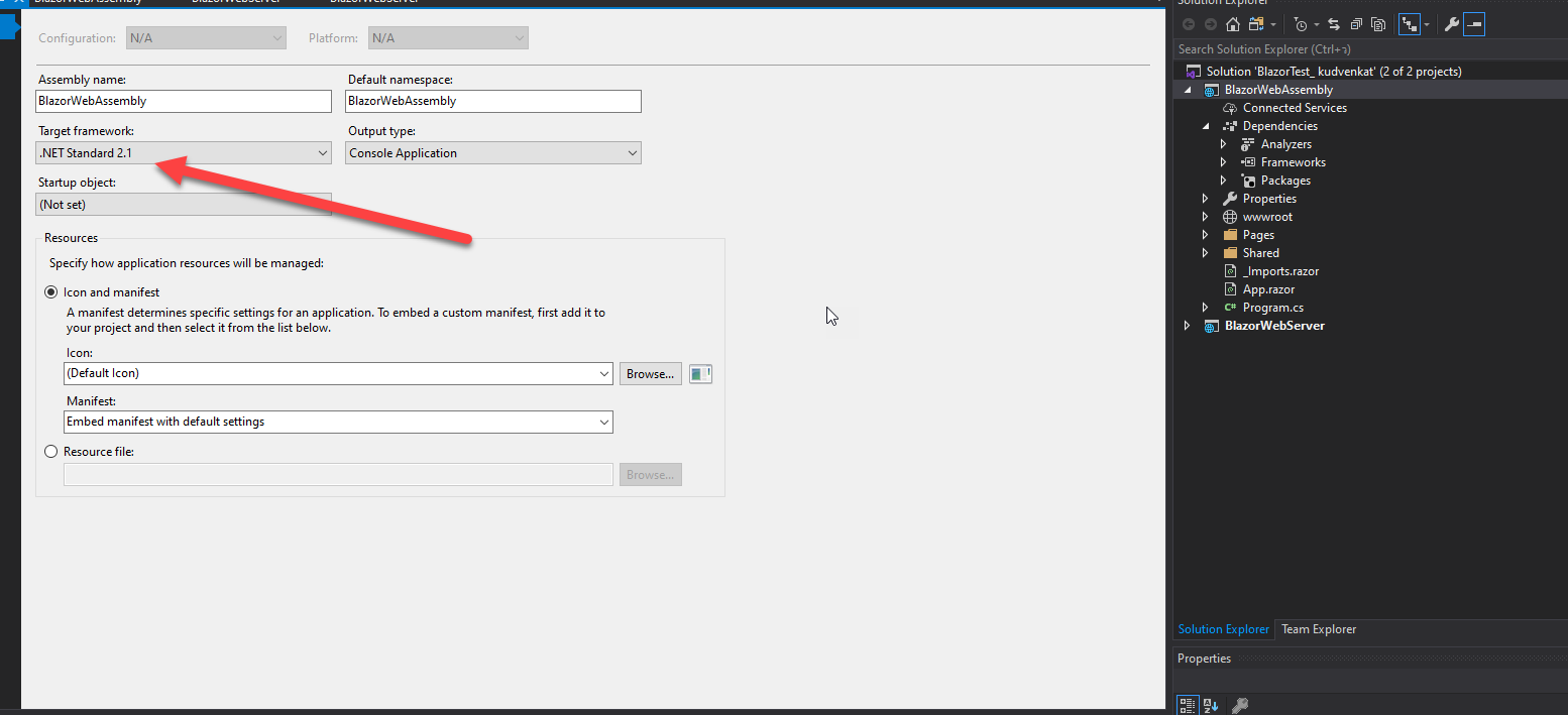 C# Blazor เลือก 3.1 ไม่ได้ไม่ทราบว่าเพราะอะไรครับ