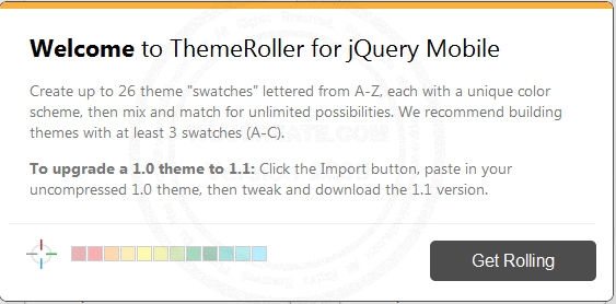 jQuery Mobile Theme Roller