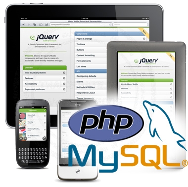การใช้งาน jQuery Mobile Framework ด้วย PHP กับฐานข้อมูล MySQL Database
