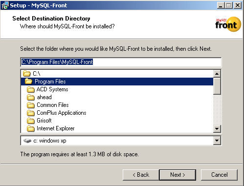 Sql Front MySQL-Front 3.0