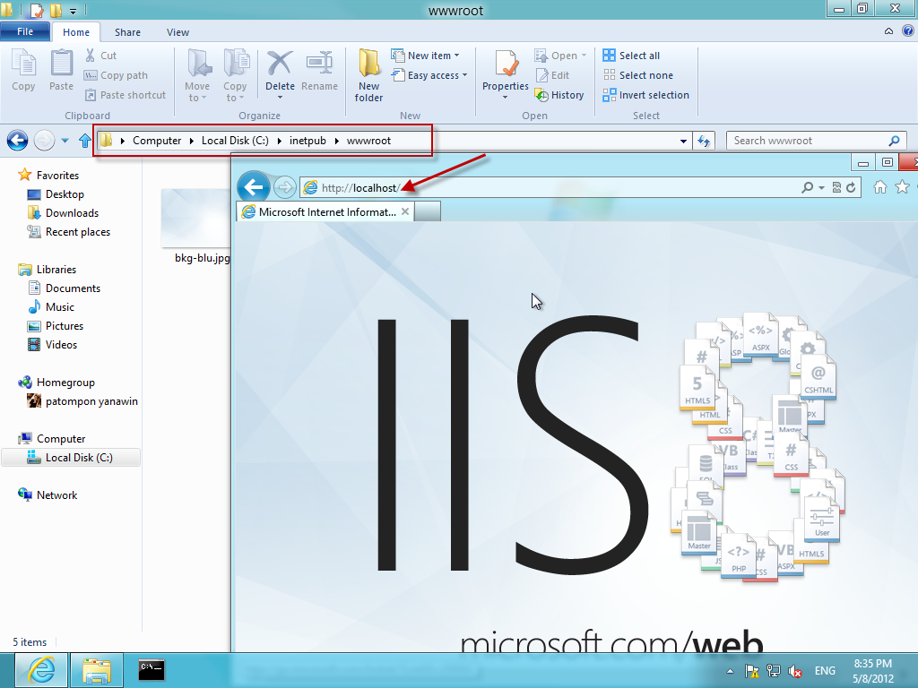 IIS8 and Windows 8 Consumer Preview