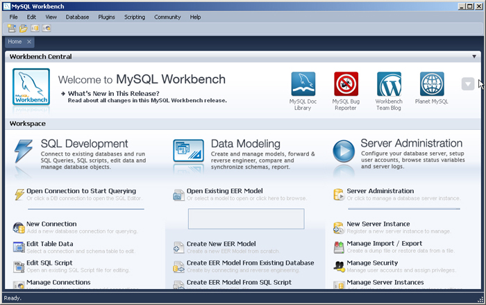 MySQL Workbench Tools