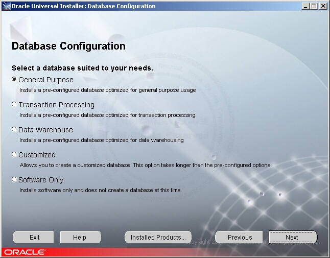 Oracle Installation & Configuration