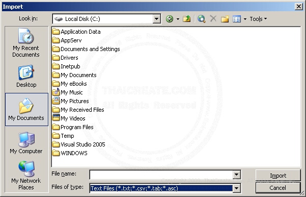 Access Import