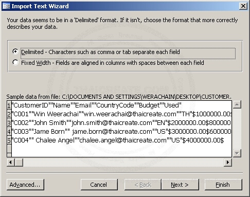 Access Import