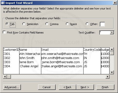 Access Import