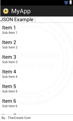 Android and JSON Android and JSON