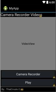 Android Camera Recording (Video Recording)