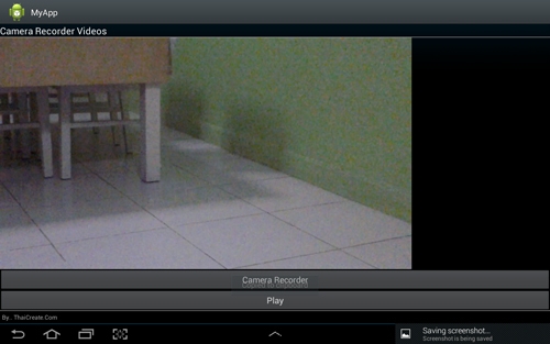 Android Camera Recording (Video Recording)