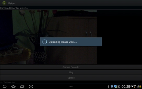 Android Recording Video and Upload file to Server (PHP/Upload) Android Recording Video and Upload file to Server (PHP/Upload)