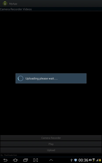 Android Recording Video and Upload file to Server (PHP/Upload) Android Recording Video and Upload file to Server (PHP/Upload)