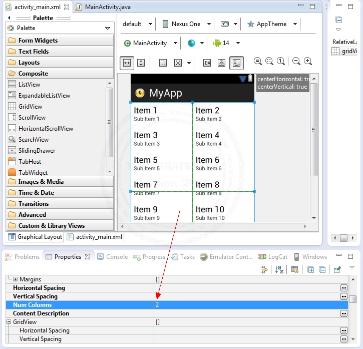 GridView - Android Widgets GridView - Android Widgets