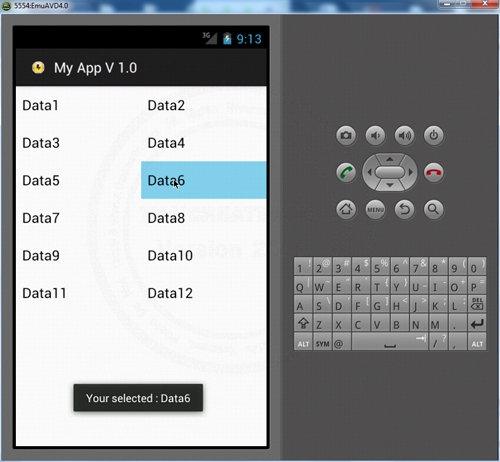 GridView - Android Widgets GridView - Android Widgets