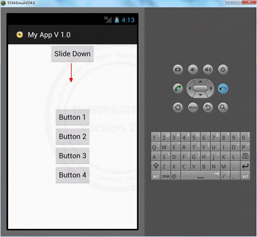 SlidingDrawer - Android Widgets Example