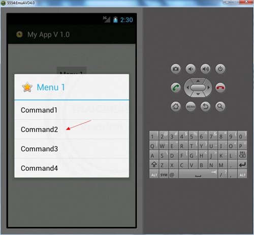 Android Context Menu Android Context Menu