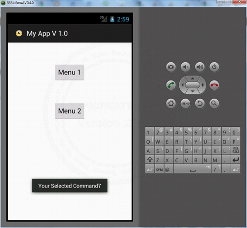 Android Context Menu Android Context Menu