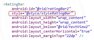 Android and Custom RatingBar