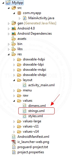Android and string.xml Android and string.xml