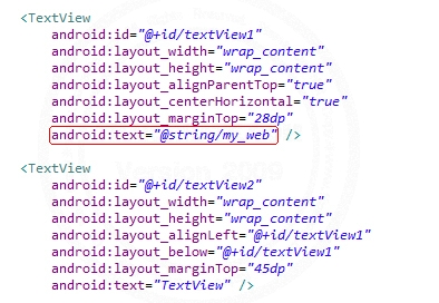 Android and string.xml