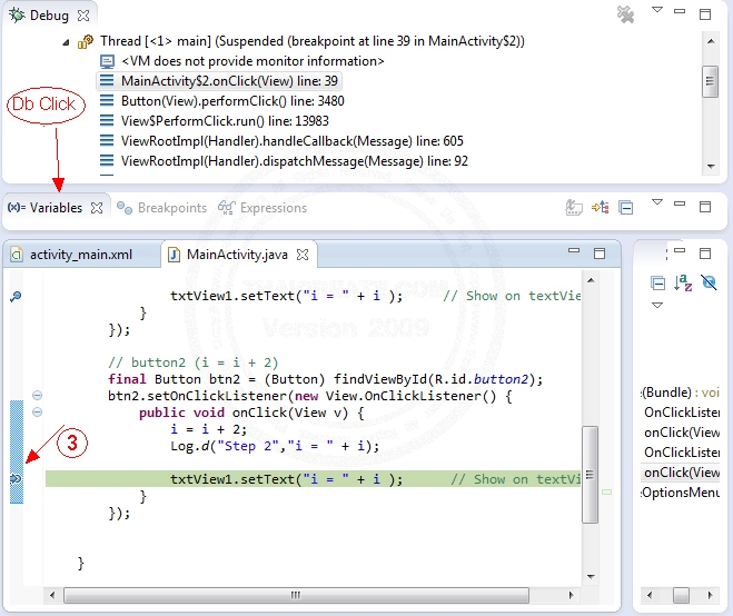 การใช้งาน Debugging (LogCat) ในการเขียน Android บนโปรแกรม Eclipse IDE ...